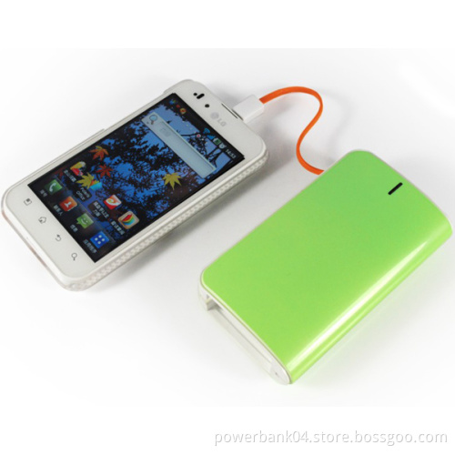 Power bank 6600mAh Buit-in iPhone,Micro output cable